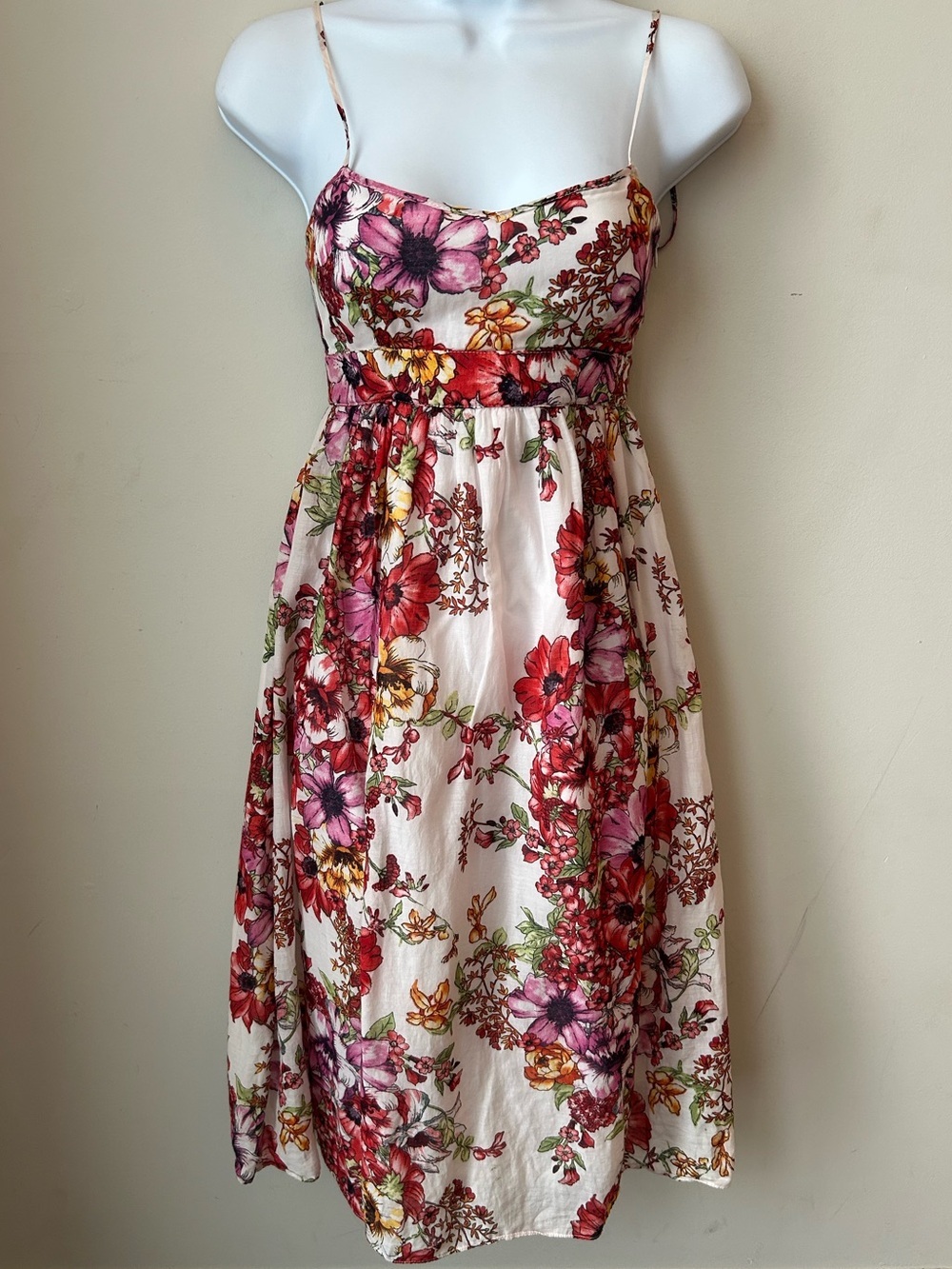 Zara Basic Cotton/Silk Blend Sundress - Size XS Cottagecore Fairycore